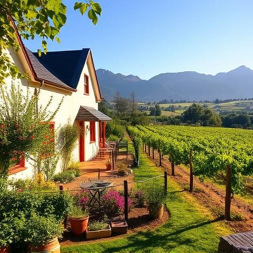 Charming cottage nestled among vineyards in Stellenbosch, South Africa